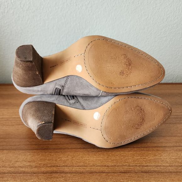 Vince Camuto Reeista Minimalist Style Cutout Zip Ankle Booties - Picture 9 of 11